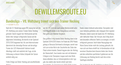 Desktop Screenshot of dewillemsroute.eu